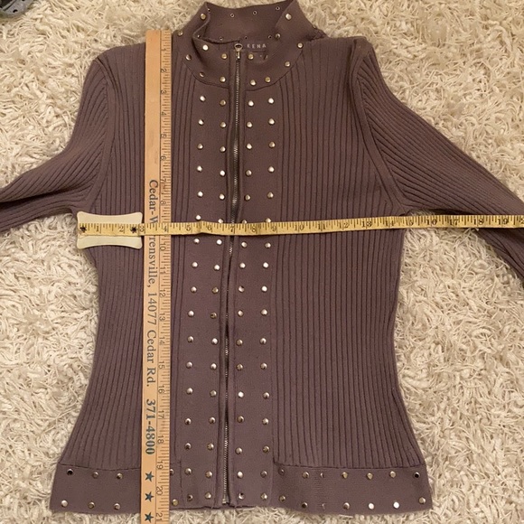 Kenar Gray Cowl Neck Sweater - Picture 9 of 10